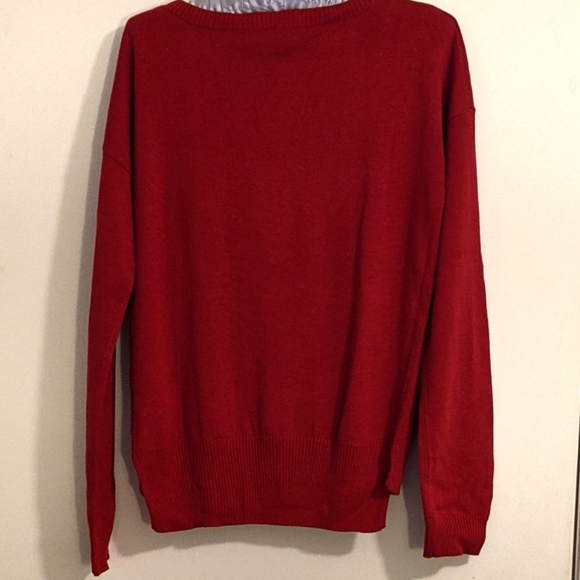 Bongo Cozy Sweater- Red with White Tiger - Picture 2 of 3